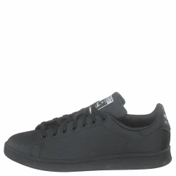 adidas Originals Stan Smith J Core Black / Core Black / Cloud White Svart Outlet