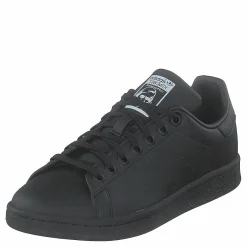 adidas Originals Stan Smith J Core Black / Core Black / Cloud White Svart Outlet