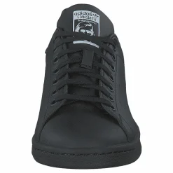 adidas Originals Stan Smith J Core Black / Core Black / Cloud White Svart Outlet