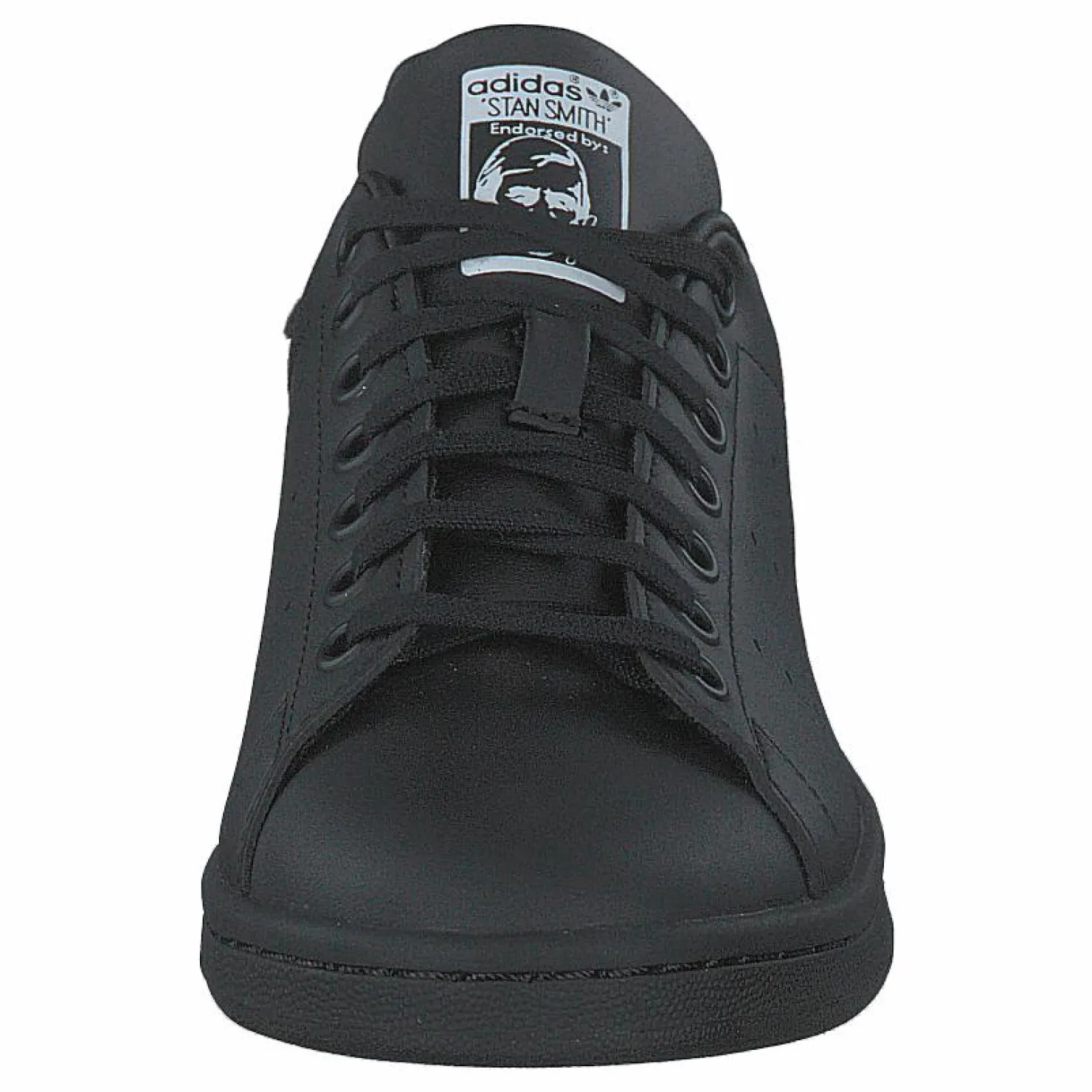 adidas Originals Stan Smith J Core Black / Core Black / Cloud White Svart Outlet