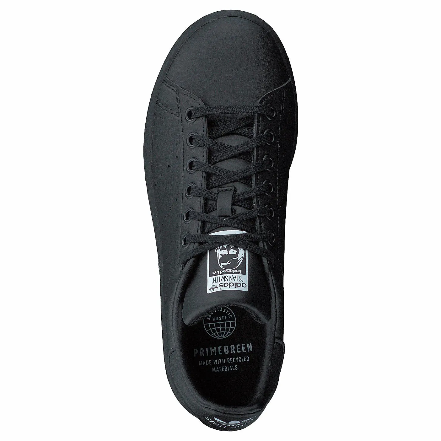 adidas Originals Stan Smith J Core Black / Core Black / Cloud White Svart Outlet