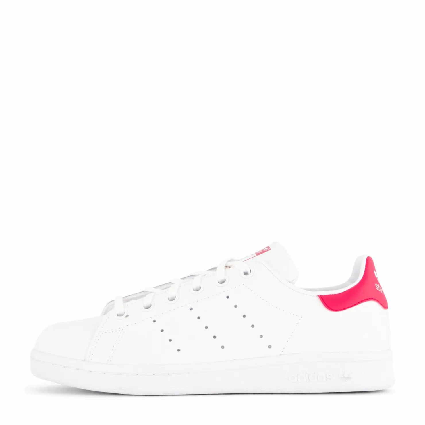 adidas Originals Stan Smith J Ftwr White/Bold Pink Vit Outlet