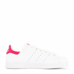 adidas Originals Stan Smith J Ftwr White/Bold Pink Vit Outlet