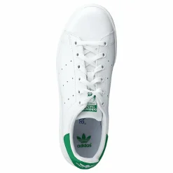 adidas Originals Stan Smith J Ftwr White/Green Vit Outlet