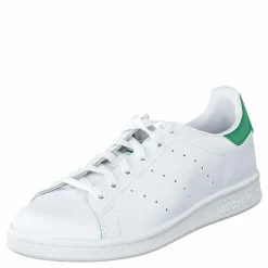 adidas Originals Stan Smith J Ftwr White/Green Vit Outlet
