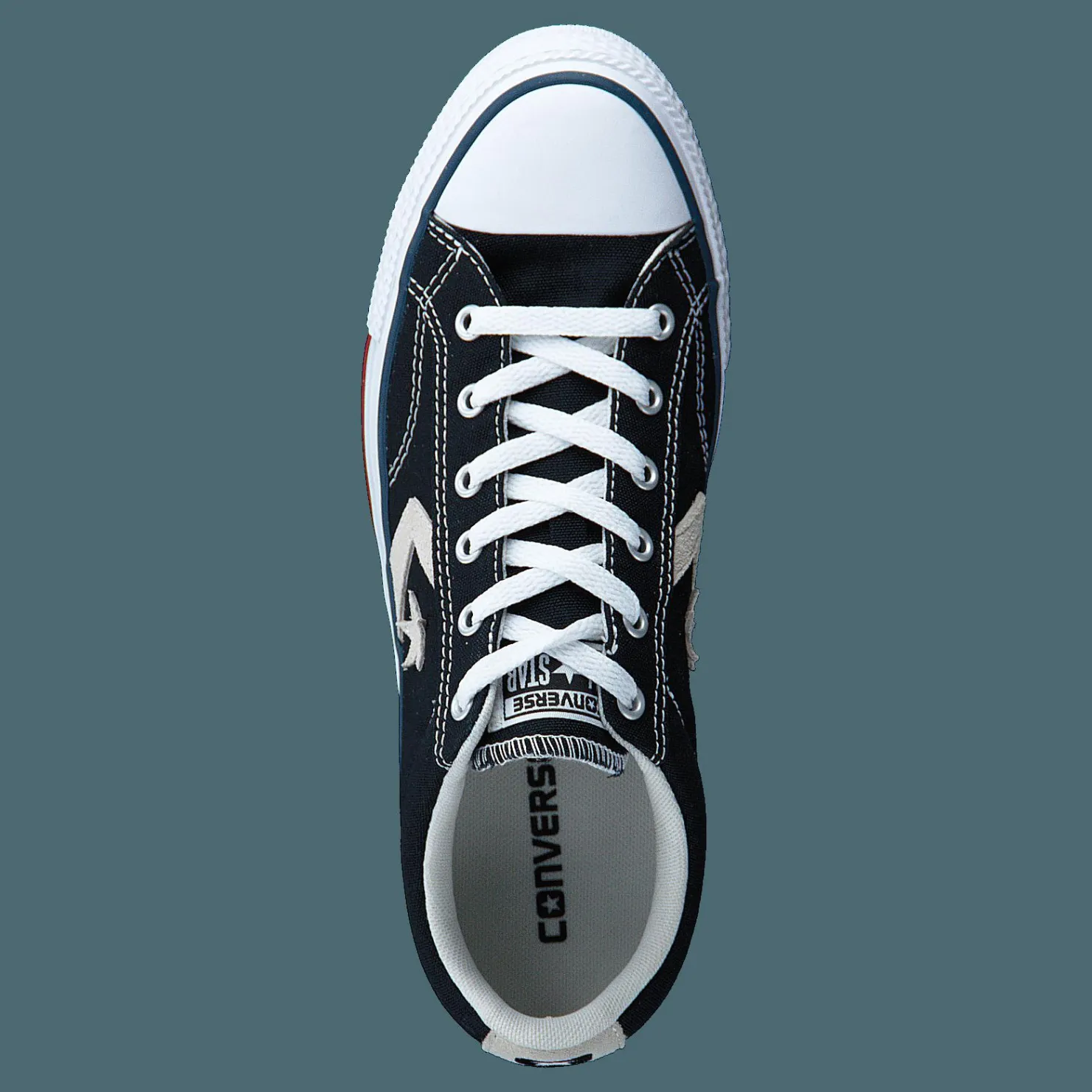 Converse Star Player Ox Black/ Milk Grå Online