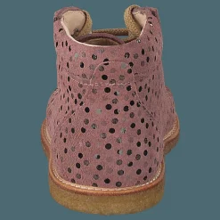 Angulus Starter Boot With Laces Rose Dot Brun och Rosa Hot