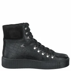 Shoe The Bear Stb-agda Croco Black Svart Clearance