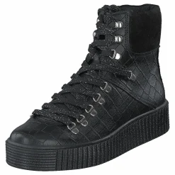 Shoe The Bear Stb-agda Croco Black Svart Clearance