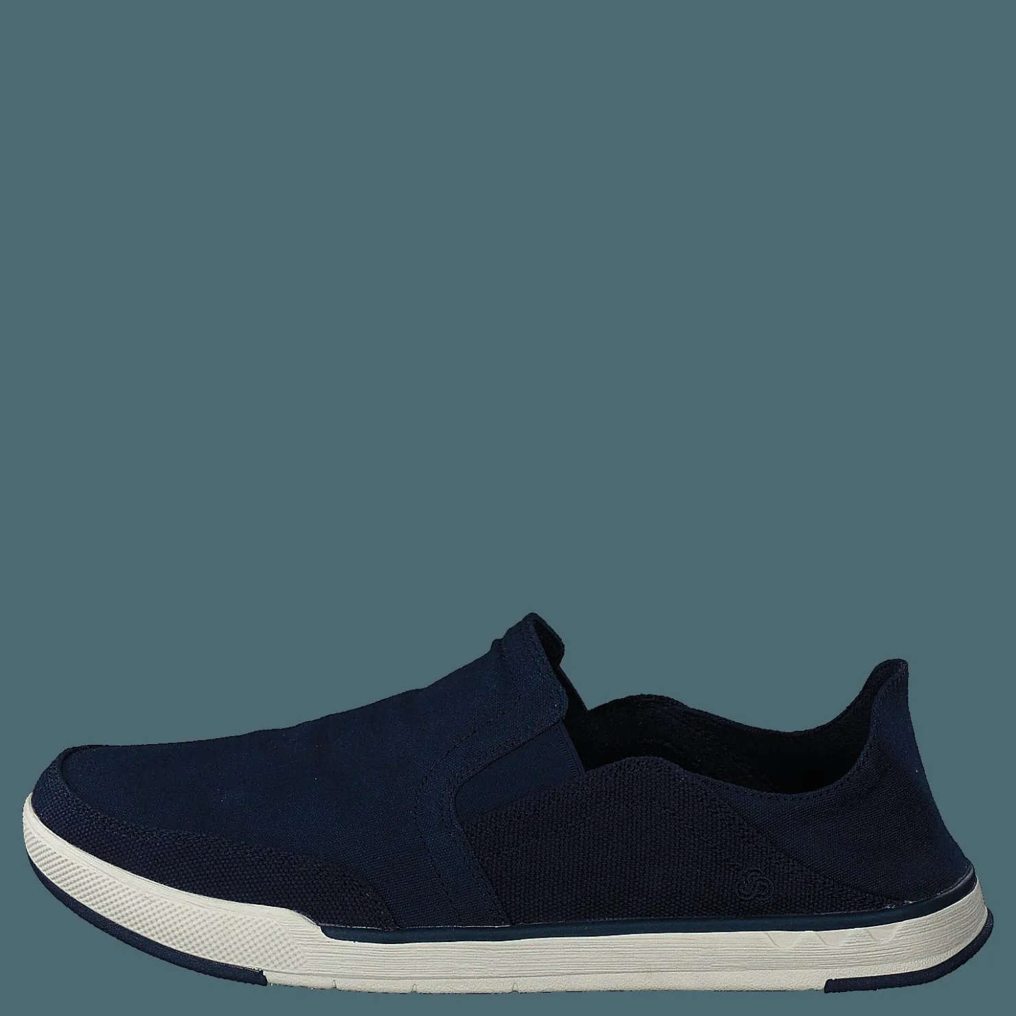 Clarks Step Isle Row Navy Canvas Blå Discount