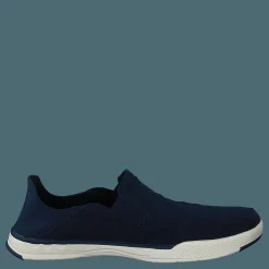 Clarks Step Isle Row Navy Canvas Blå Discount