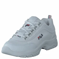 Fila Strada Low Teens White Blå Sale