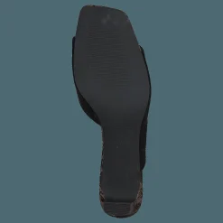 NA-KD Style Two Tonad Mules Black Snake Svart Discount