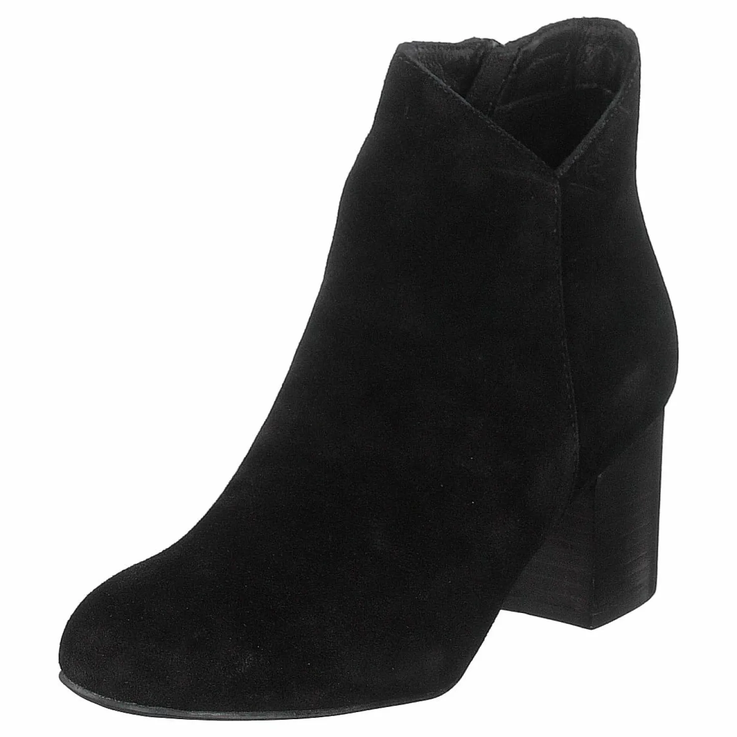 Bianco Suede V-cut Boot Jas18 Black Svart Online
