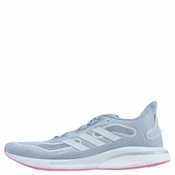 adidas Supernova Shoes Halo Silver / Cloud White / Screaming Pink Grå Outlet