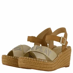 Replay Susan Cross Espadrille Platin Beige Clearance