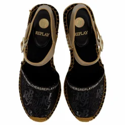 Replay Susan Rbj 3 Espadrille Black Beige Online