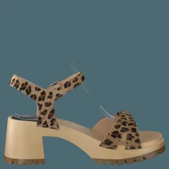 Swedish Hasbeens Swedish Sandal Leopard Brun och Beige Hot