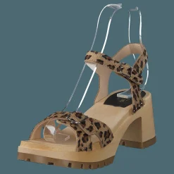 Swedish Hasbeens Swedish Sandal Leopard Brun och Beige Hot
