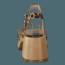 Swedish Hasbeens Swedish Sandal Leopard Brun och Beige Hot