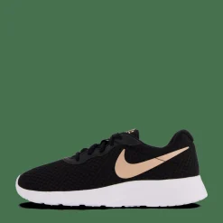 Nike Tanjun Women's Shoes BLACK/MTLC RED BRONZE-BARELY VOLT-WHITE Svart Sale