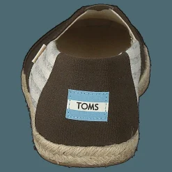 Toms Tarmac Canvas Ivy League On Rope Tarmac Brun Discount