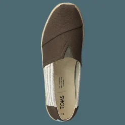 Toms Tarmac Canvas Ivy League On Rope Tarmac Brun Discount