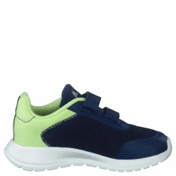 adidas Tensaur Run Shoes Dark Blue / Core White / Pulse Lime Blå Hot