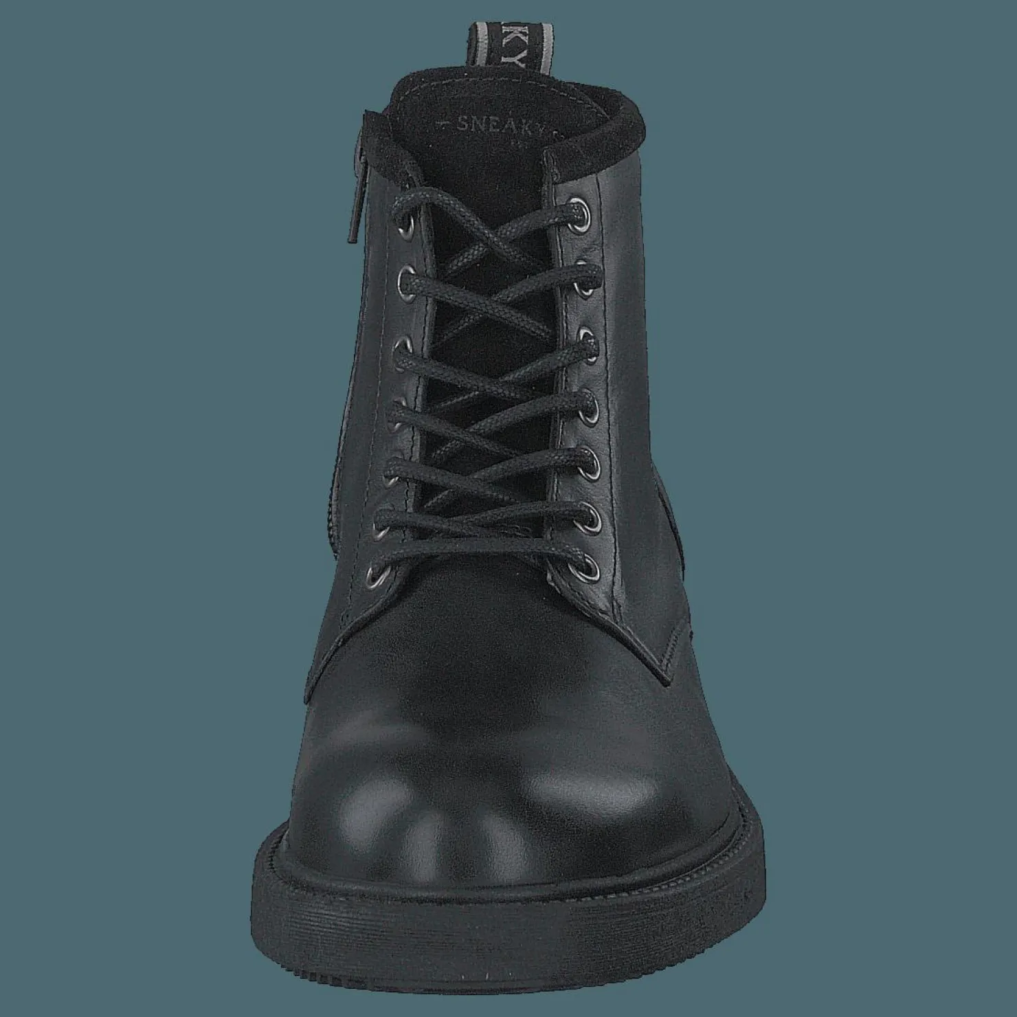 Sneaky Steve Texas Leather Shoe Black Svart Clearance