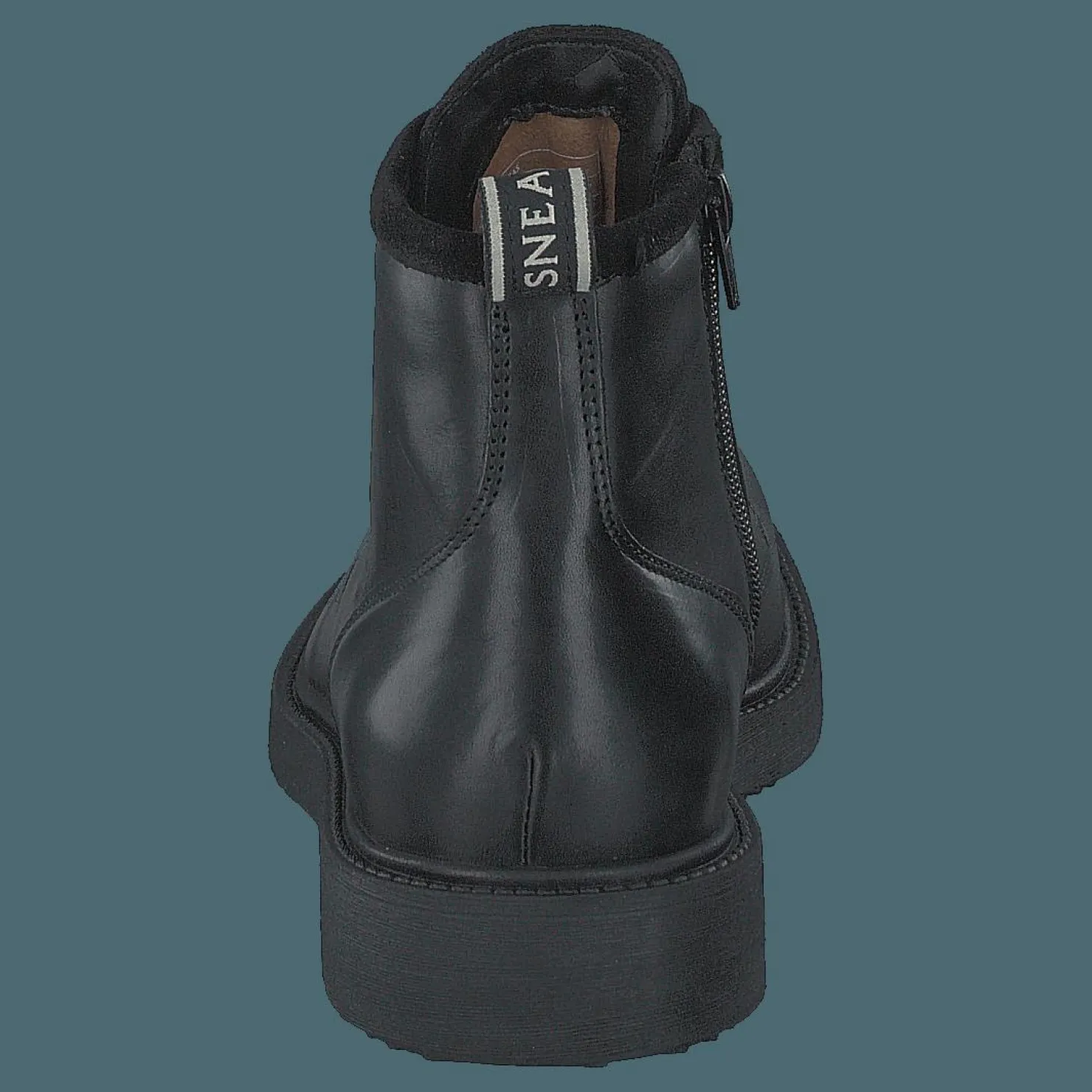 Sneaky Steve Texas Leather Shoe Black Svart Clearance