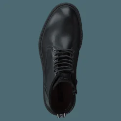 Sneaky Steve Texas Leather Shoe Black Svart Clearance