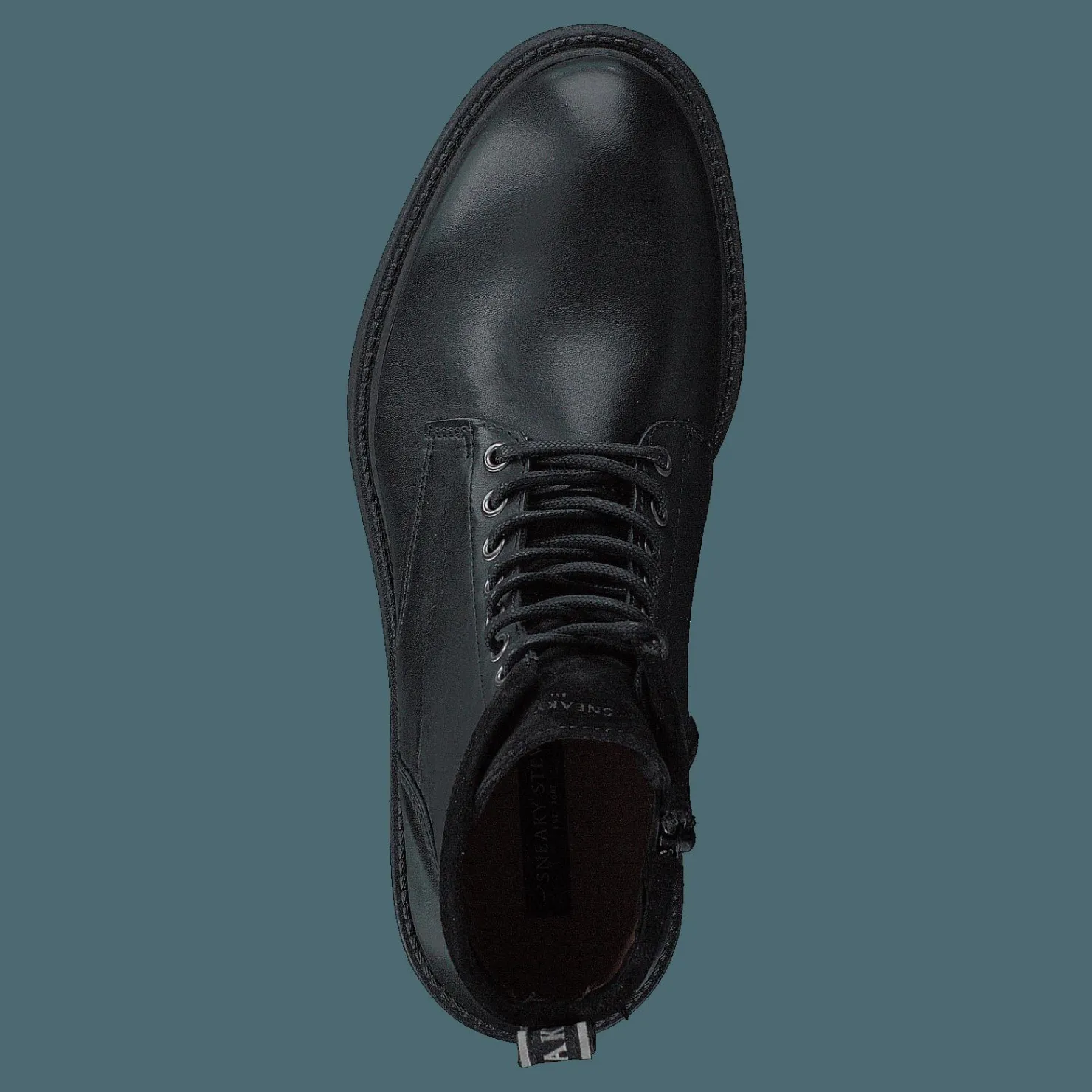 Sneaky Steve Texas Leather Shoe Black Svart Clearance