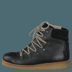Angulus Tex-boot With Laces And Zipper Black Svart New