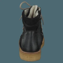 Angulus Tex-boot With Laces And Zipper Black Svart New