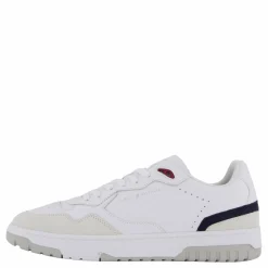 Tommy Hilfiger Th Basket Street Leather White Vit Sale