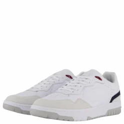 Tommy Hilfiger Th Basket Street Leather White Vit Sale