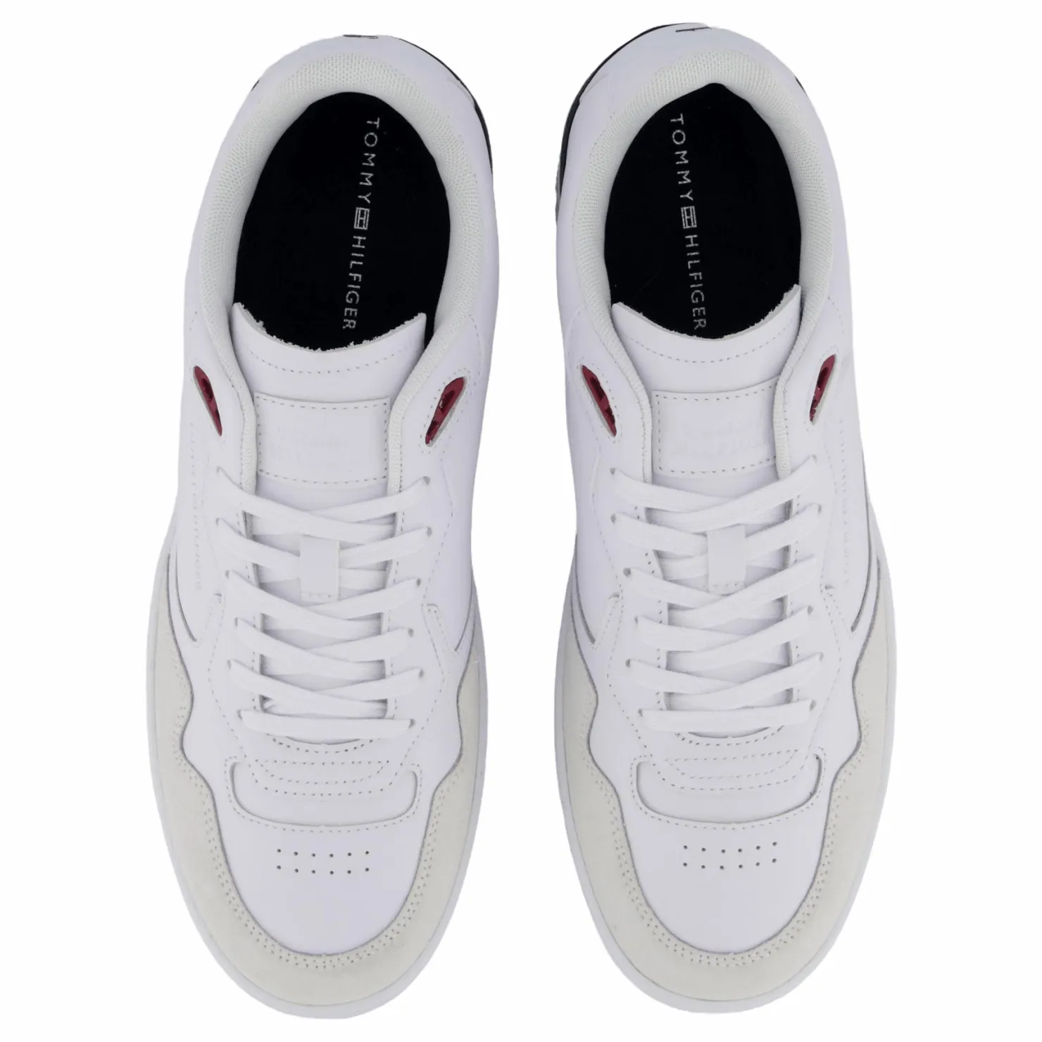 Tommy Hilfiger Th Basket Street Leather White Vit Sale