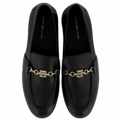 Tommy Hilfiger Th Chain Leather Loafer Black Svart Hot