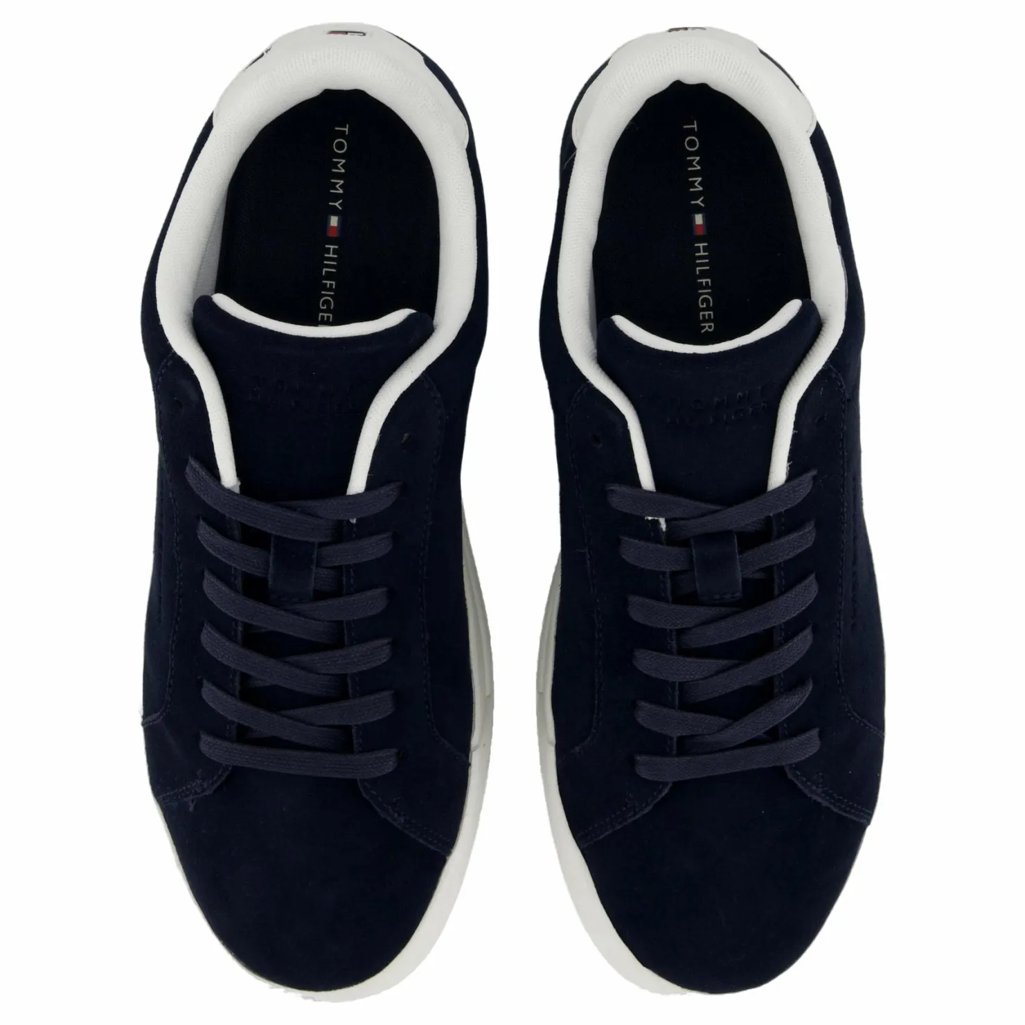 Tommy Hilfiger Th Court Better Suede Blue Svart Hot