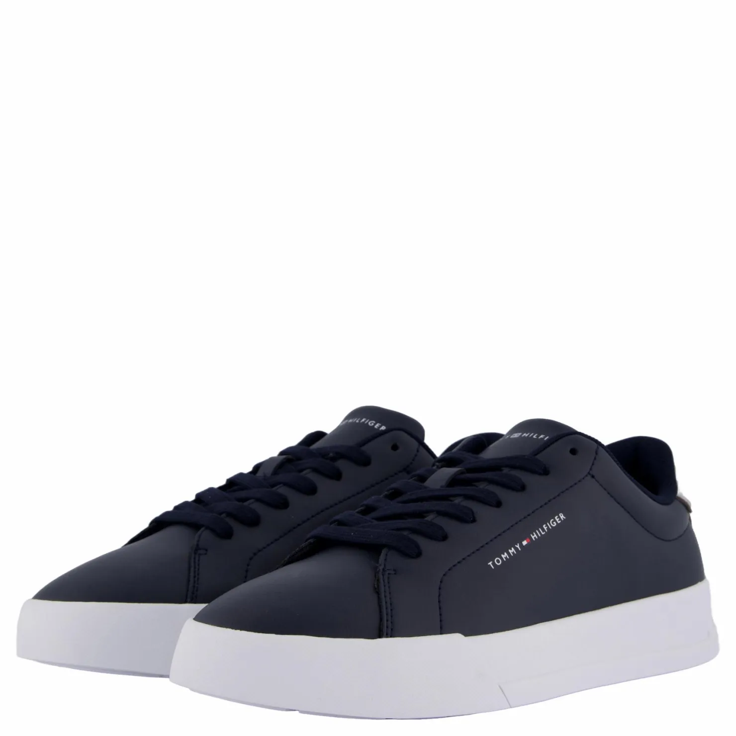 Tommy Hilfiger Th Court Lth Detail Ess Blue Blå Discount