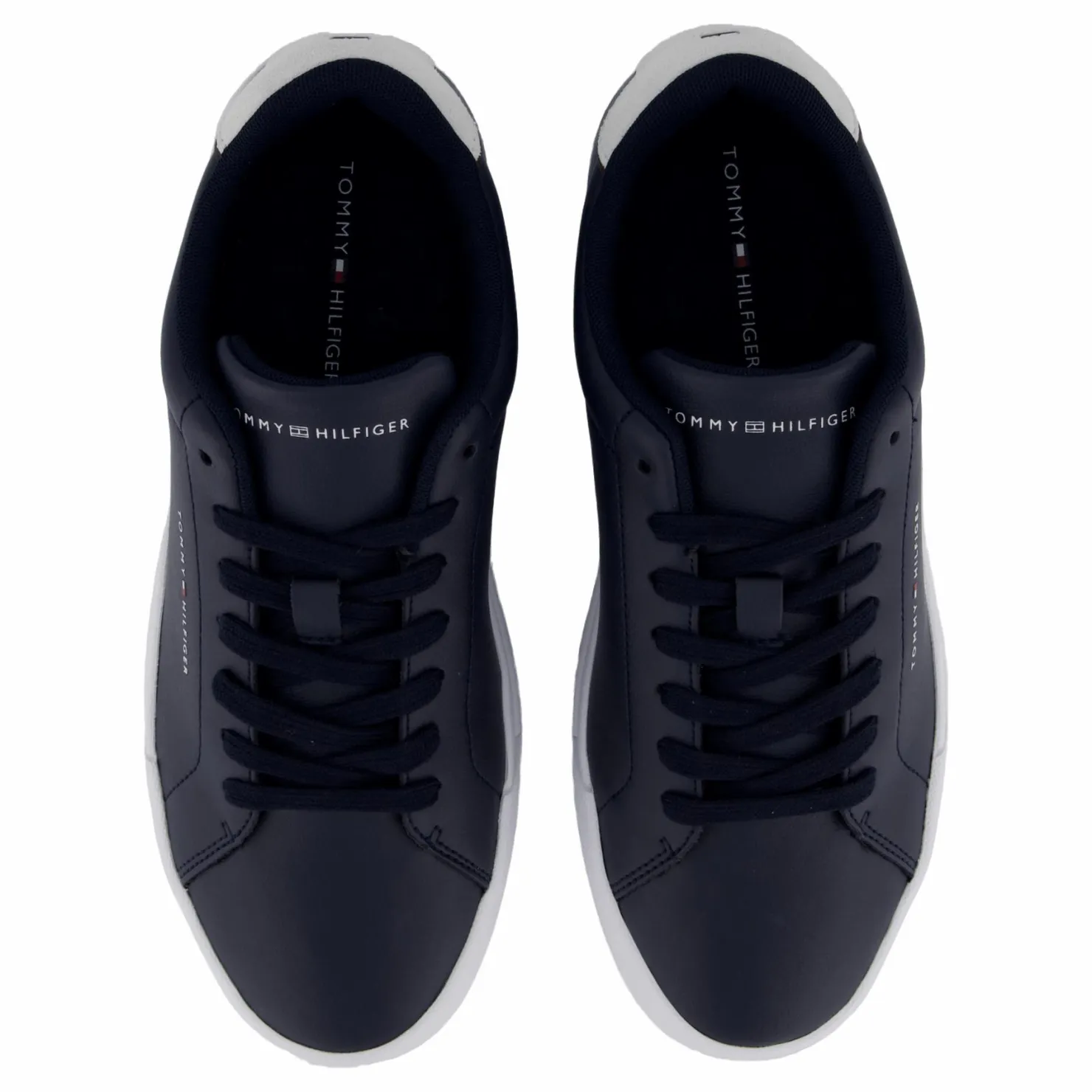 Tommy Hilfiger Th Court Lth Detail Ess Blue Blå Discount