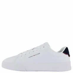 Tommy Hilfiger Th Court Lth Detail Ess White Vit Outlet