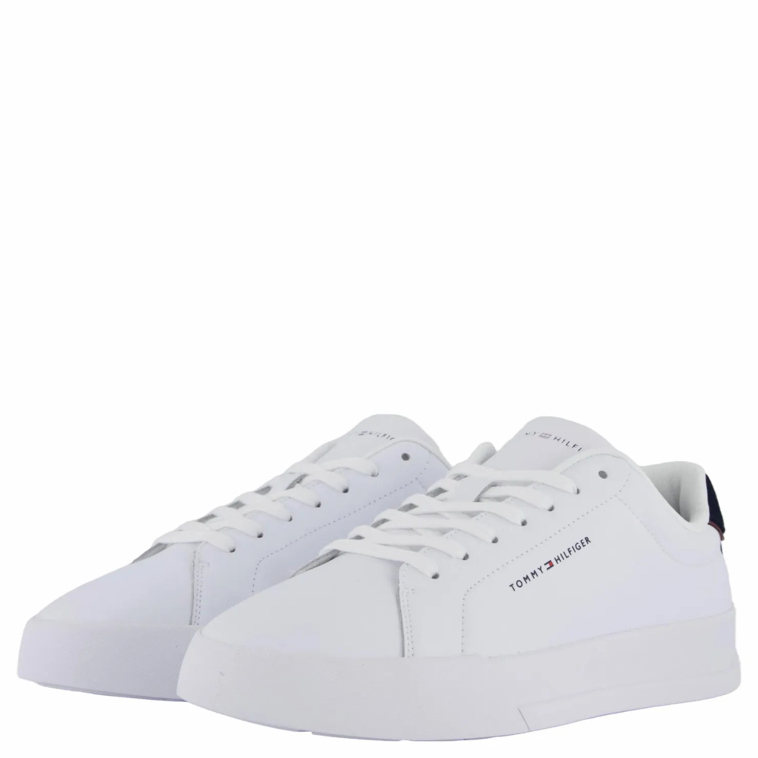 Tommy Hilfiger Th Court Lth Detail Ess White Vit Outlet