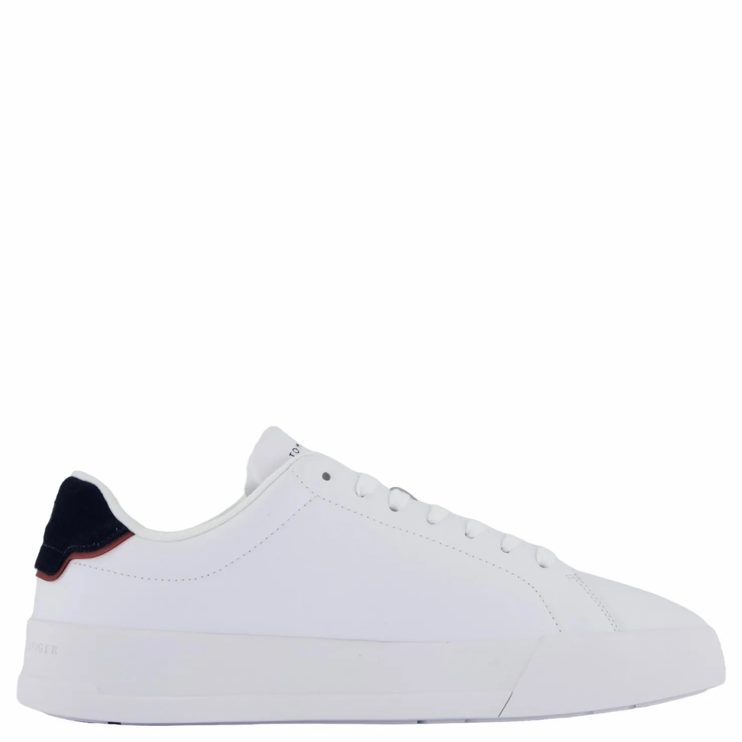 Tommy Hilfiger Th Court Lth Detail Ess White Vit Outlet