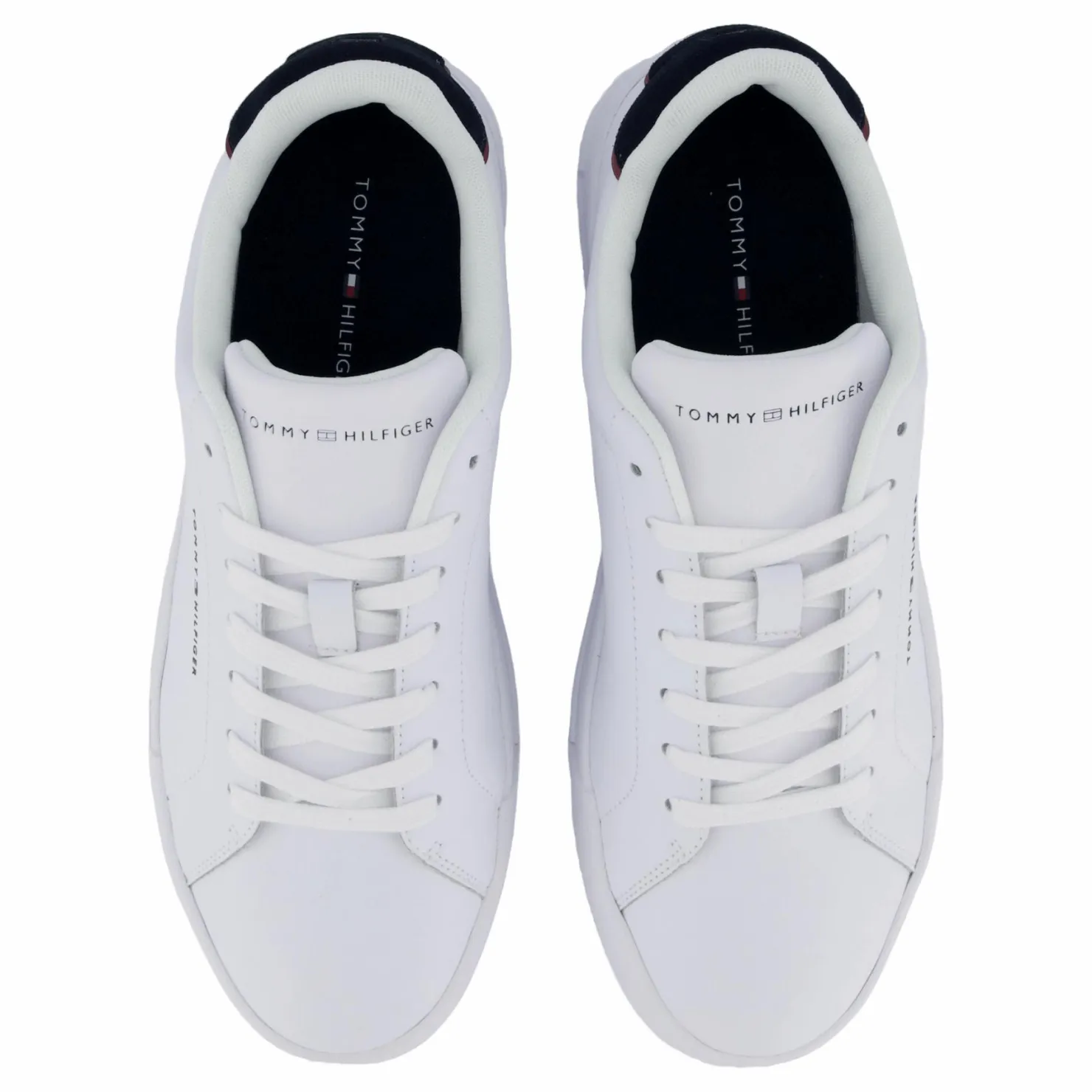 Tommy Hilfiger Th Court Lth Detail Ess White Vit Outlet