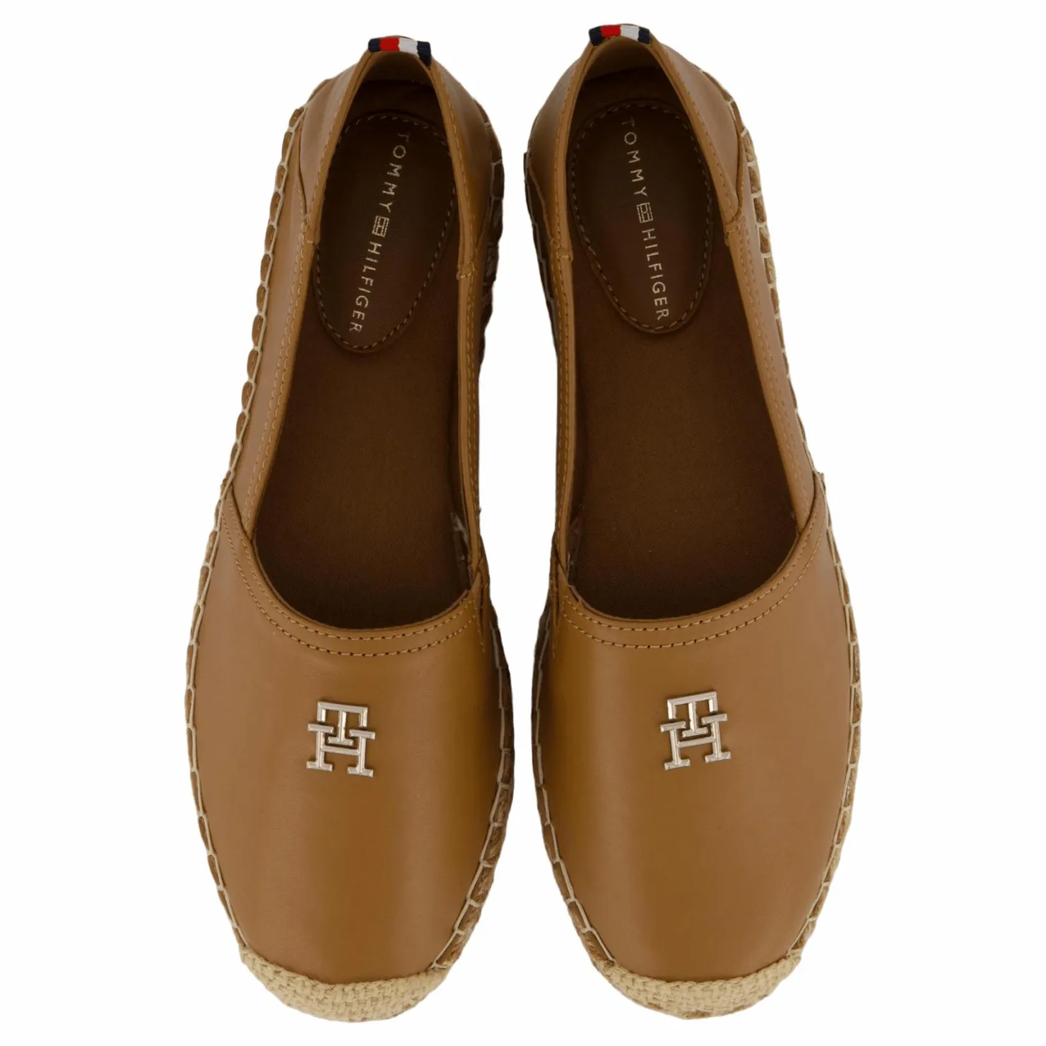 Tommy Hilfiger Th Leather Flat Espadrille Brown Online