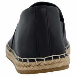 Tommy Hilfiger Th Logo Leather Espadrille Black Svart Sale