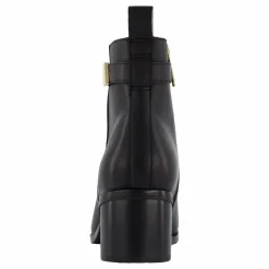 Tommy Hilfiger Th Logo Mid Heel Bootie Black Svart New
