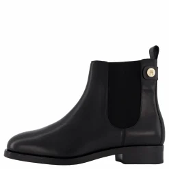 Tommy Hilfiger Th Stud Leather Low Chelsea Black Svart Discount