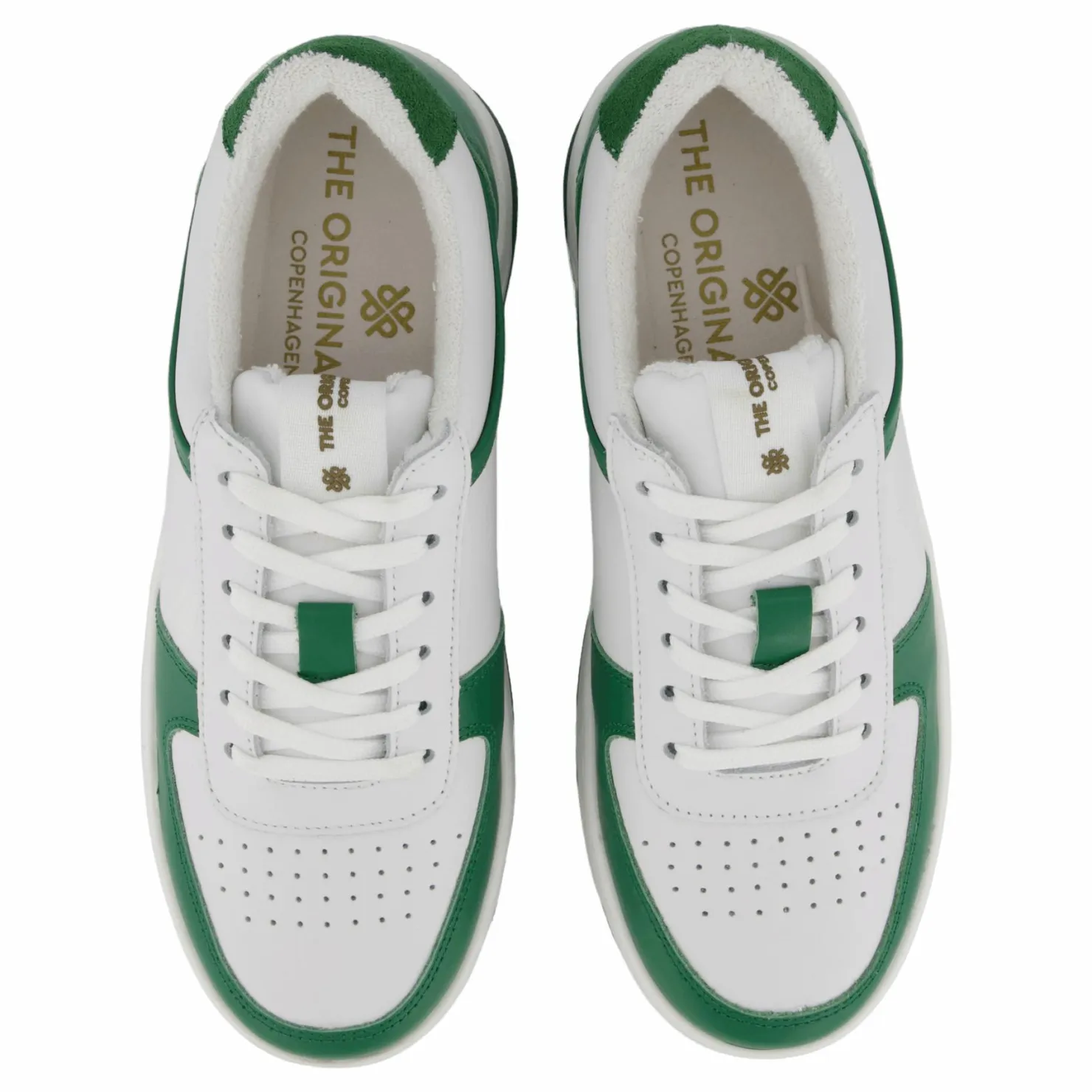The Original 1936 Copenhagen The Ella White Leather/green Vit, Grön och Flerfärgad Sale